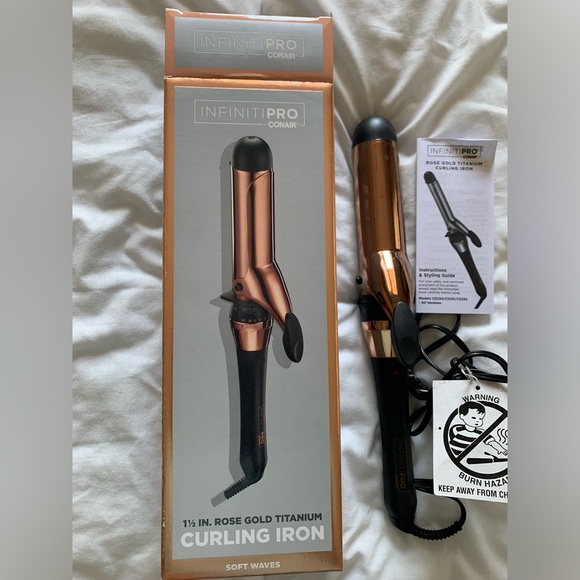 INFINITIPRO BY CONAIR Rose Gold Titanium 1 1/2-Inch Curling Iron - Picture 10 of 12